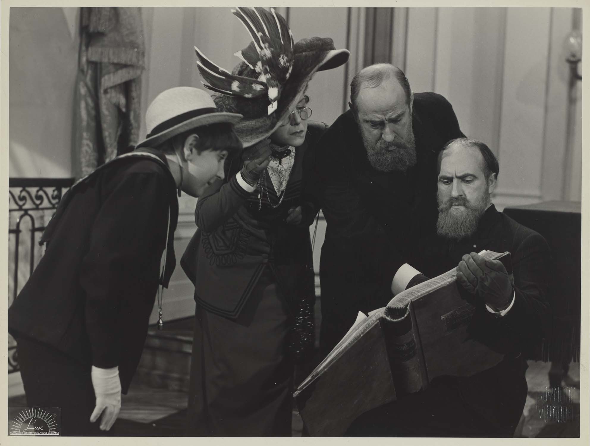 Richard Francoeur, Albert-Michel, Marcelle Arnold et un jeune acteur