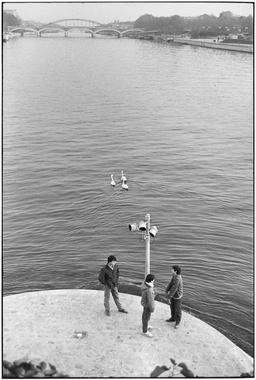 A la pointe amont de l'île Saint-Louis, Paris, 1983