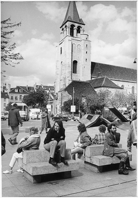 Eglise Saint-Germain-des-Prés, depuis la rue de Rennes, Paris, 1988