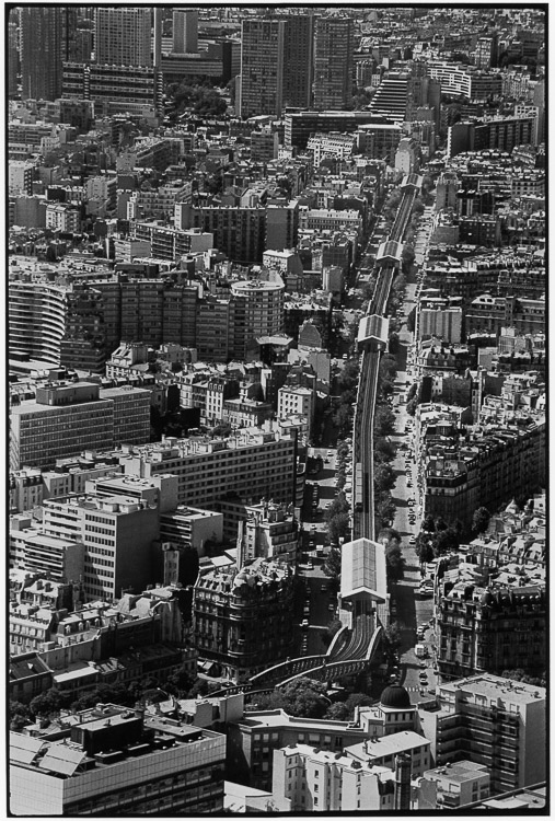 Le boulevard Garibaldi vu depuis la tour Montparnasse, Paris, 1986