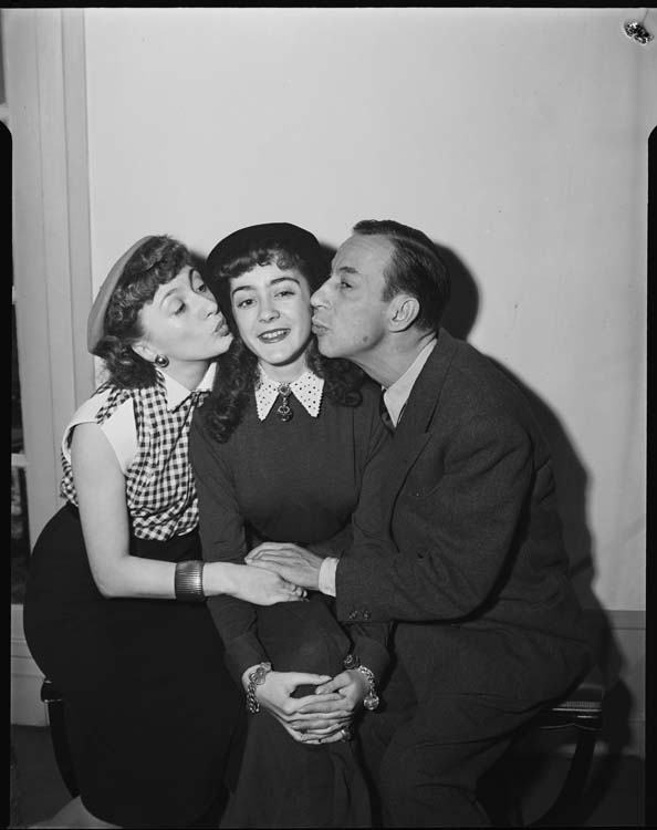 Raymond Bussières, Annette Poivre et sa fille Sophie Sel