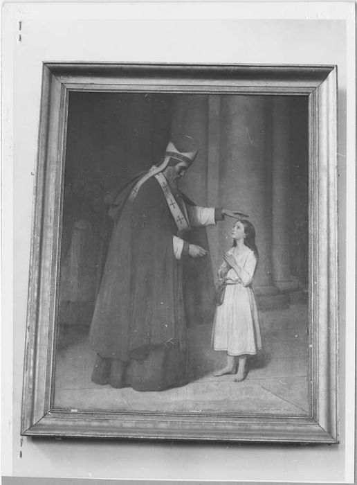 tableau : Consécration de sainte Geneviève par saint Germain (La) - © Ministère de la Culture (France), Médiathèque du patrimoine et de la photographie, Tous droits réservés