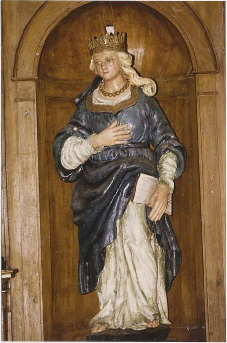 statue du retable du choeur : Reine de France (Clotilde) - © Ministère de la Culture (France), Médiathèque du patrimoine et de la photographie, Tous droits réservés