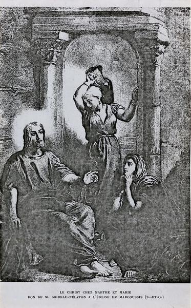 tableau : Jésus chez Marthe et Marie, vue générale