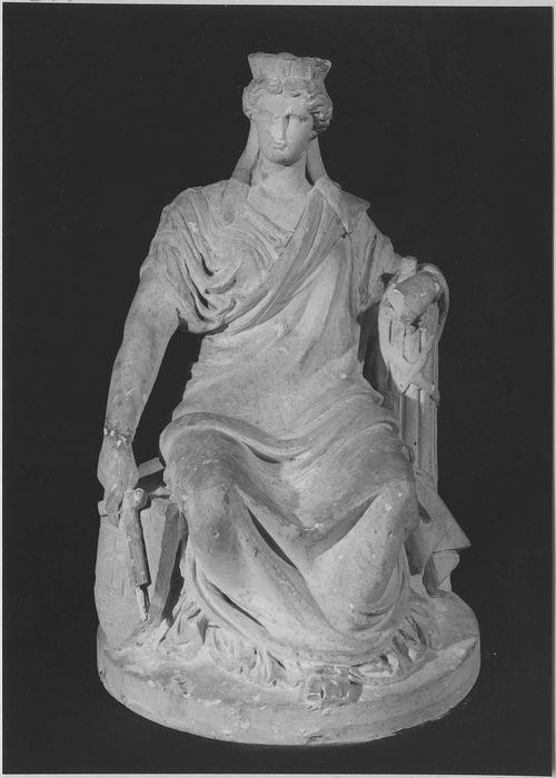 ensemble des plâtres sculptés de l'atelier d'Elias Robert (17 statues, 4 groupes sculptés, 29 bustes, 2 colonnes, relief, 12 bas-reliefs, 3 hauts-reliefs)