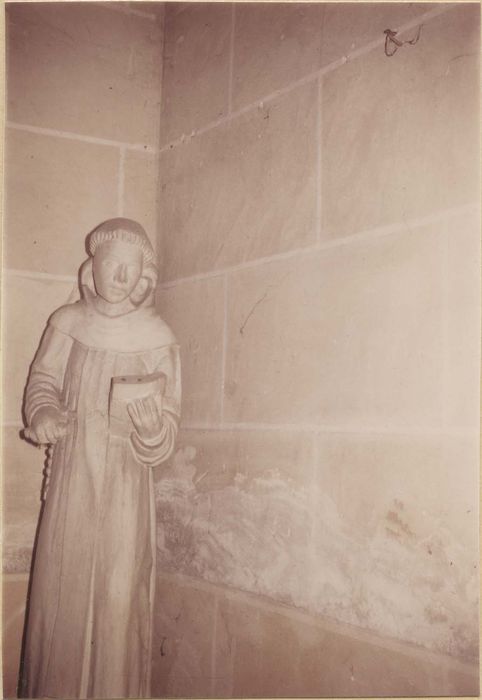statue : saint Fiacre, après restauration 