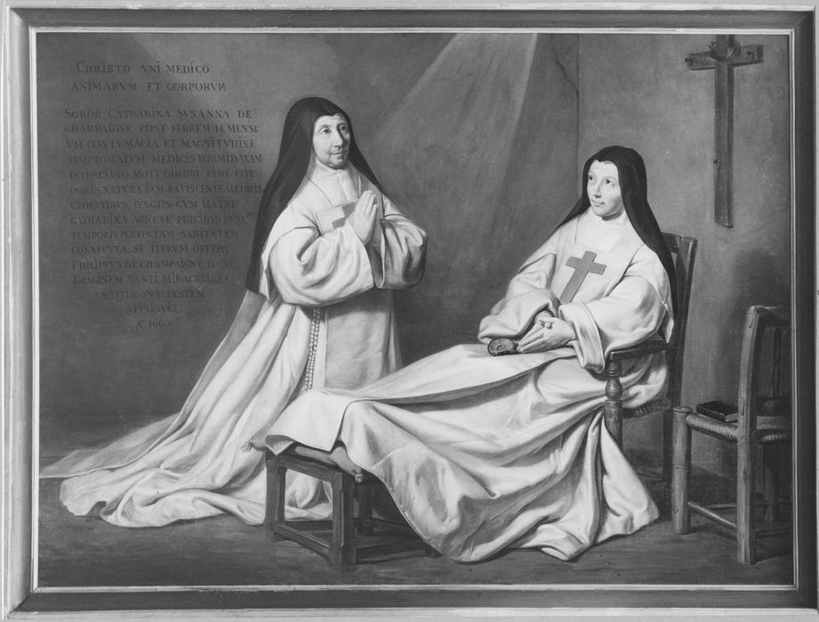 Tableau : la Guérison de soeur Catherine de sainte Suzanne