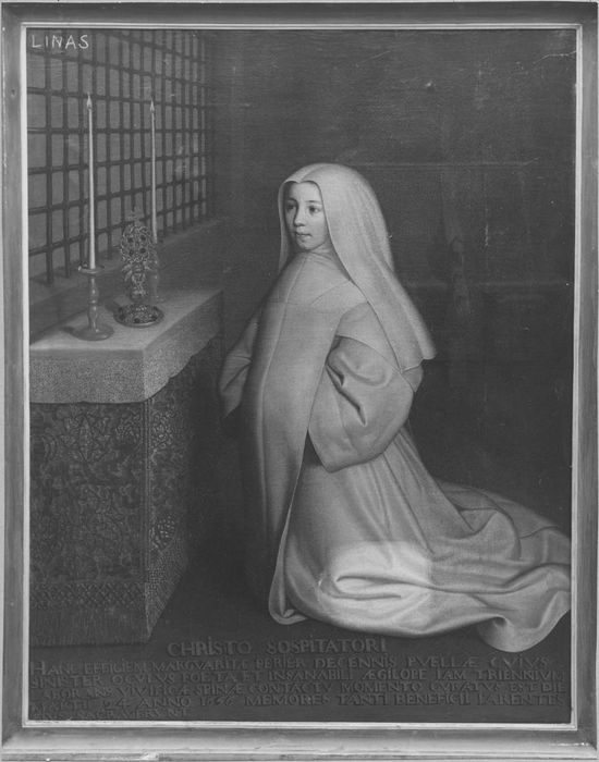 tableau : portrait de Marguerite Périer, religieuse de Port-Royal (nièce de Blaise Pascal)