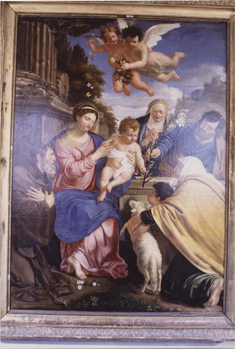 tableau : la Sainte Famille avec saint François de Paule - © Ministère de la Culture (France), Médiathèque du patrimoine et de la photographie, diffusion RMN-GP