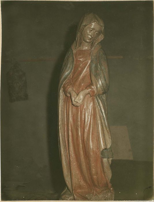 2 statues : Vierge, saint Jean