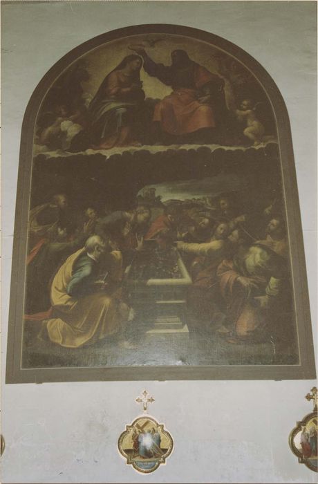 tableau : le Couronnement de la Vierge