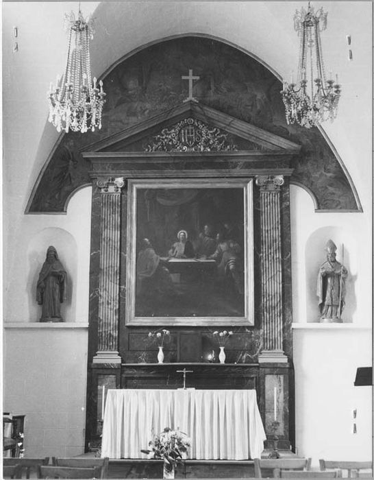 retable du maître-autel et tableau : Les pèlerins d'Emmaüs - © Ministère de la Culture (France), Médiathèque du patrimoine et de la photographie, Tous droits réservés