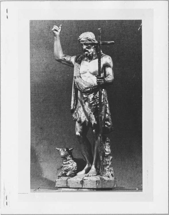 statuette du couronnement du retable : Saint Jean-Baptiste - © Ministère de la Culture (France), Médiathèque du patrimoine et de la photographie, Tous droits réservés