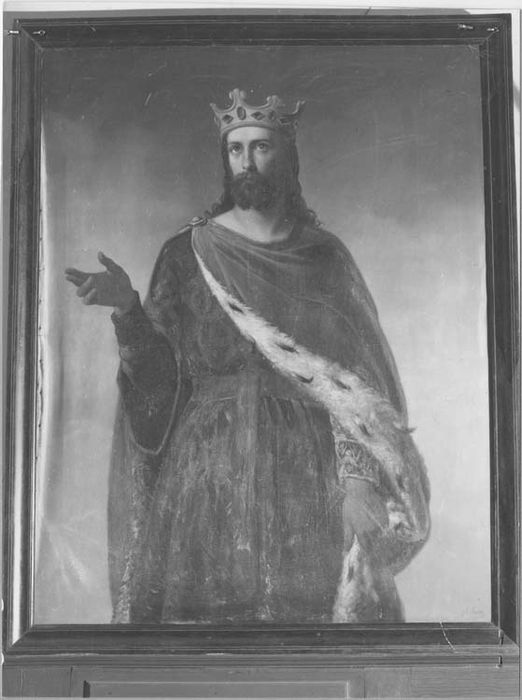 tableau : Saint Charlemagne en manteau d'hermine