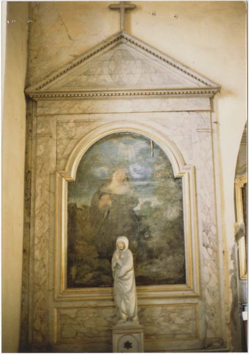 retable de gauche ; tableau : Sainte Radegonde