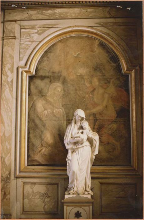 retable de droite ; tableau : Annonciation