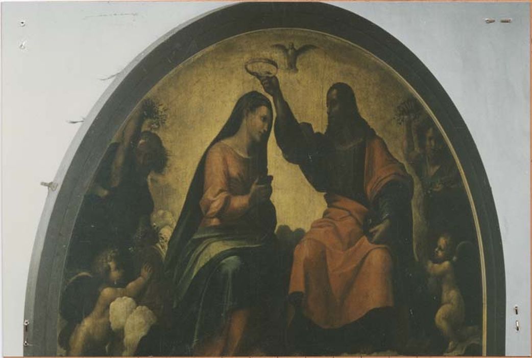 tableau : le Couronnement de la Vierge