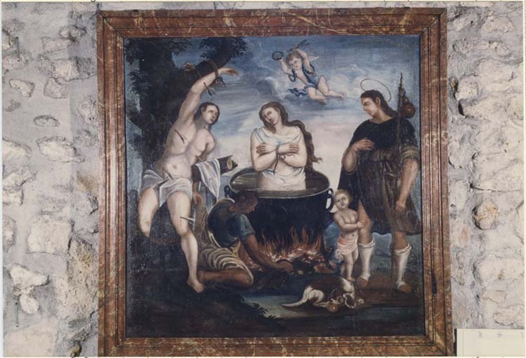 tableau : Saint Sébastien, sainte Julienne et saint Roch - © Ministère de la Culture (France), Médiathèque du patrimoine et de la photographie, Tous droits réservés