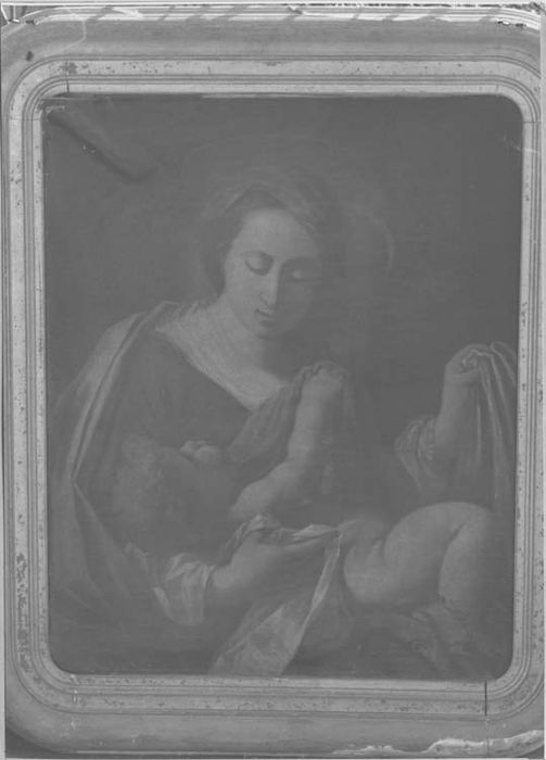 tableau et son cadre : Vierge à l'Enfant - © Ministère de la Culture (France), Médiathèque du patrimoine et de la photographie, Tous droits réservés