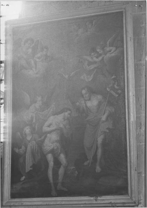 tableau et son cadre : Baptême du Christ (Le) - © Ministère de la Culture (France), Médiathèque du patrimoine et de la photographie, Tous droits réservés