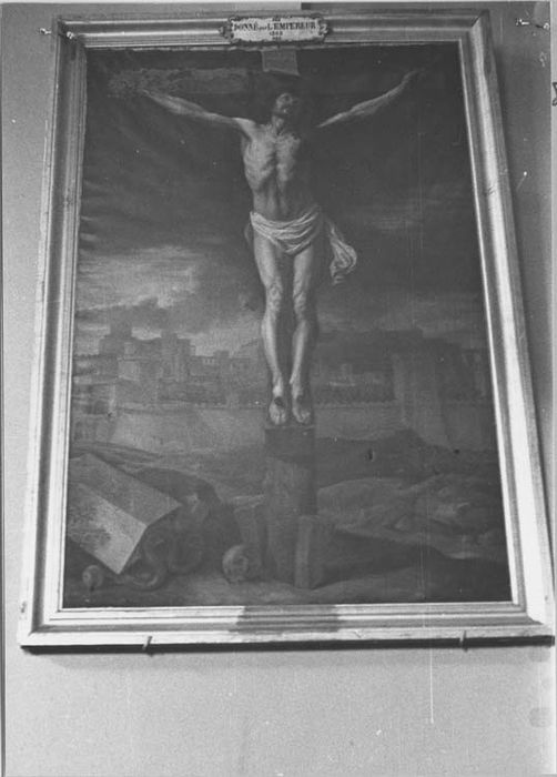 tableau : Le Christ en croix implorant le Père