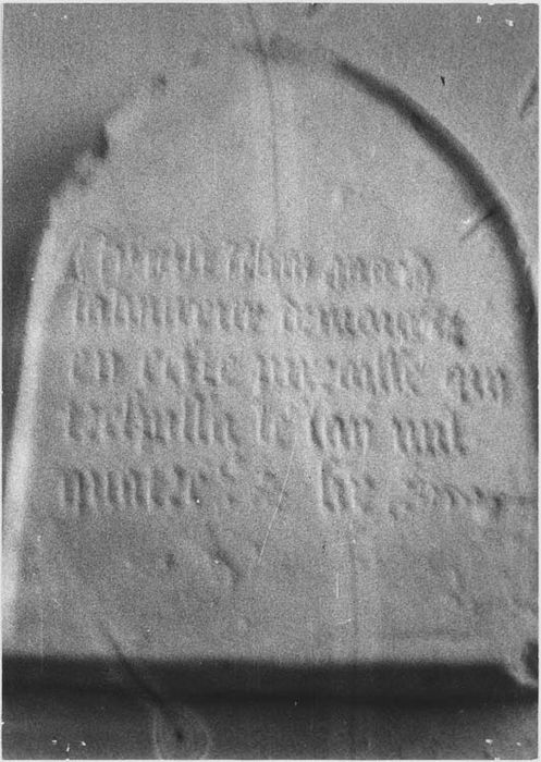 inscription funéraire de Jehan Pagin