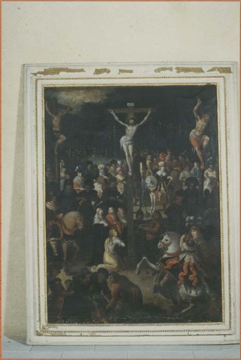 tableau et son cadre : la Crucifixion