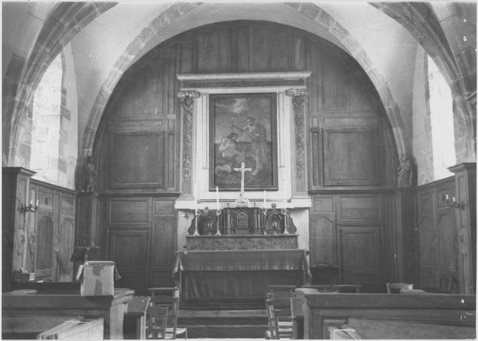 ensemble de boiseries du choeur et de la dernière travée de la nef