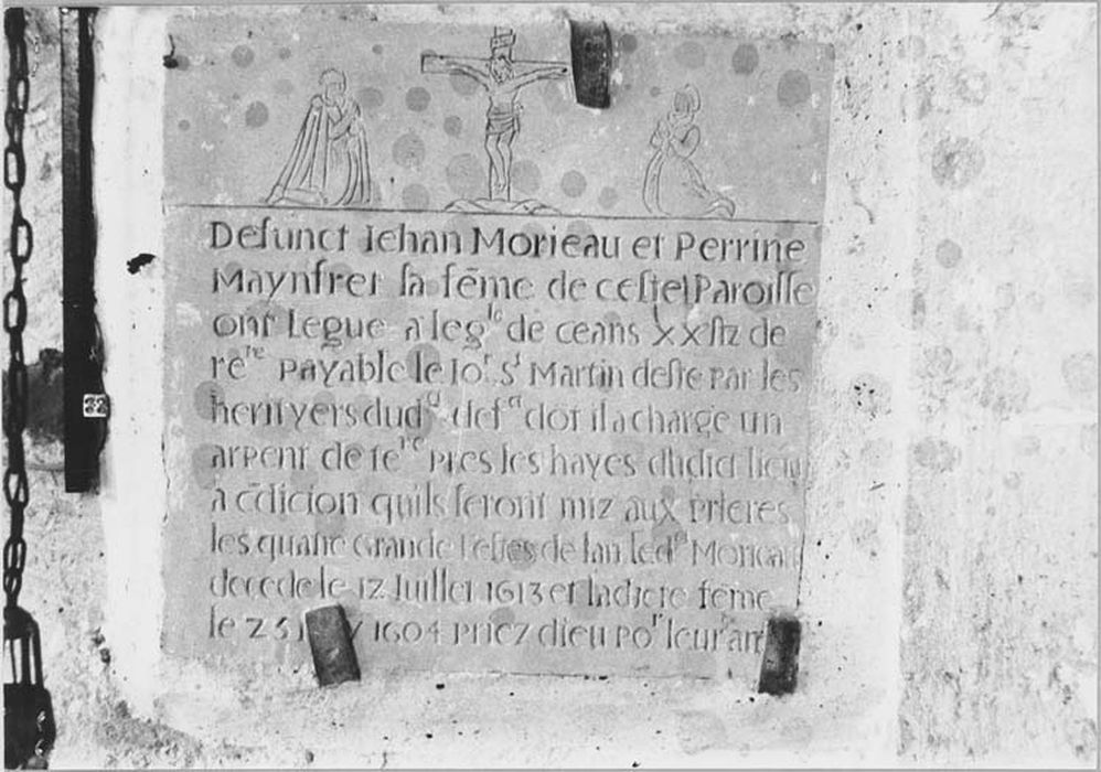 dalle de fondation de messe