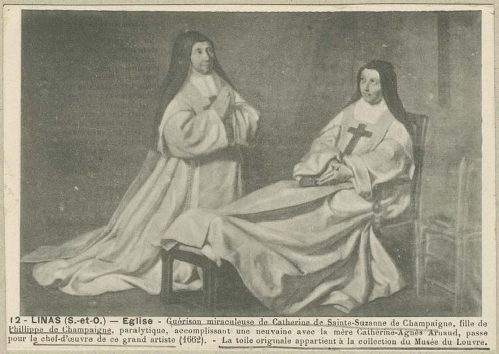 tableau : la Guérison de soeur Catherine de sainte Suzanne