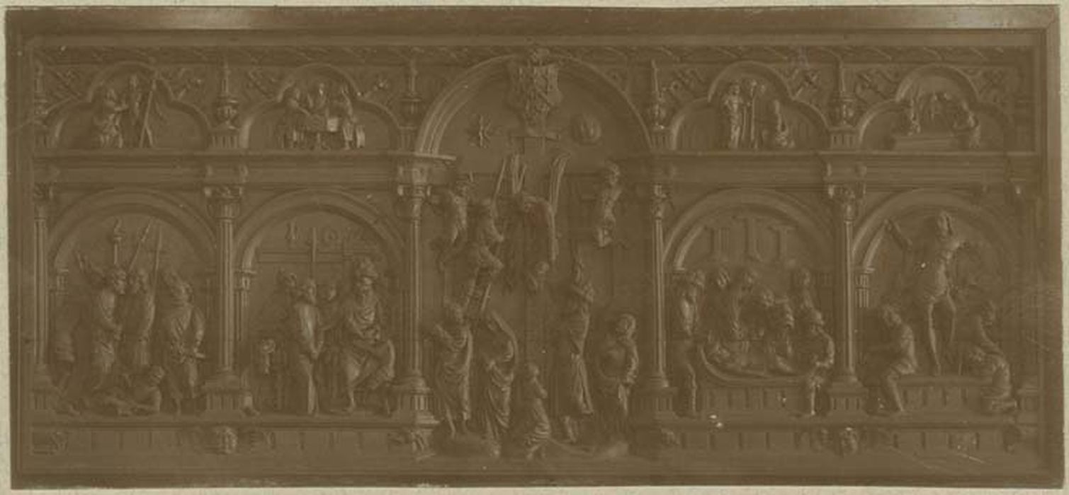 retable, bas-reliefs : scènes de la vie du Christ