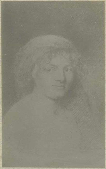 dessin : portrait de Cécile Didot, femme du graveur Augustin Legrand