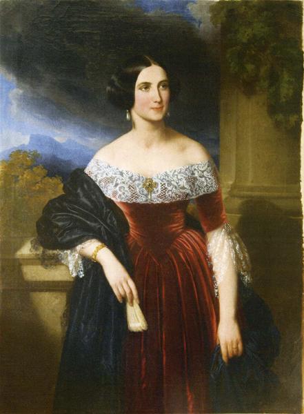 tableau : Portrait de Marie de Lemanska, marquise de Sanzillon, vue générale - © Ministère de la Culture (France), Médiathèque du patrimoine et de la photographie (objets mobiliers), tous droits réservés