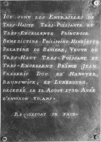 Plaque funéraire