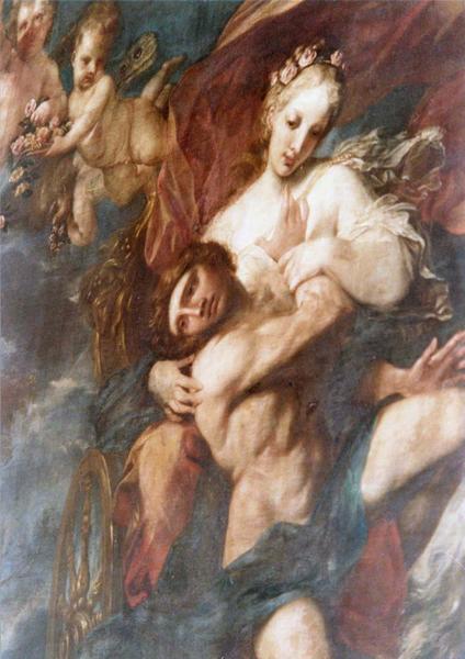 décor de la salle des commissions, détail du tableau : Aurore enlevant Orion