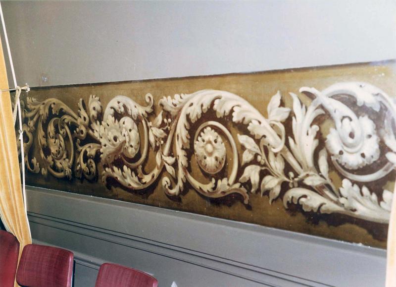 décor de la salle des commissions, détail de la frise