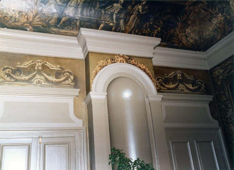 décor de la salle des commissions, détail de la frise des vendanges