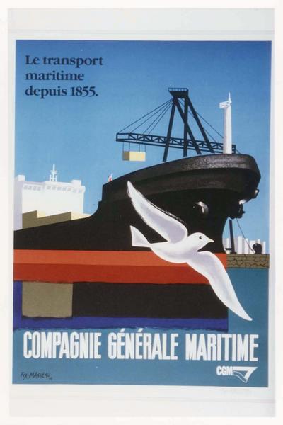 Affiche de la Compagnie Générale Maritime (CGM)