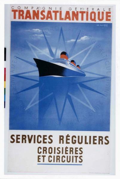 Affiche de la Compagnie Générale Transatlantique