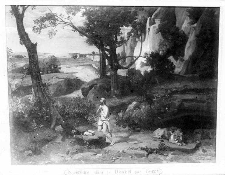 tableau : Saint Jérome dans le désert ou saint Jérôme dans un paysage - © Ministère de la Culture (France), Médiathèque du patrimoine et de la photographie (objets mobiliers), tous droits réservés