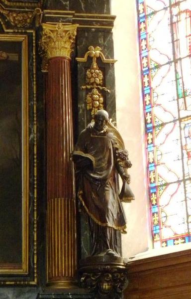 ensemble de six statues : saint Vincent