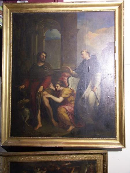 tableau : saint Roch et saint Fiacre - © Ministère de la Culture (France), Médiathèque du patrimoine et de la photographie (objets mobiliers), tous droits réservés