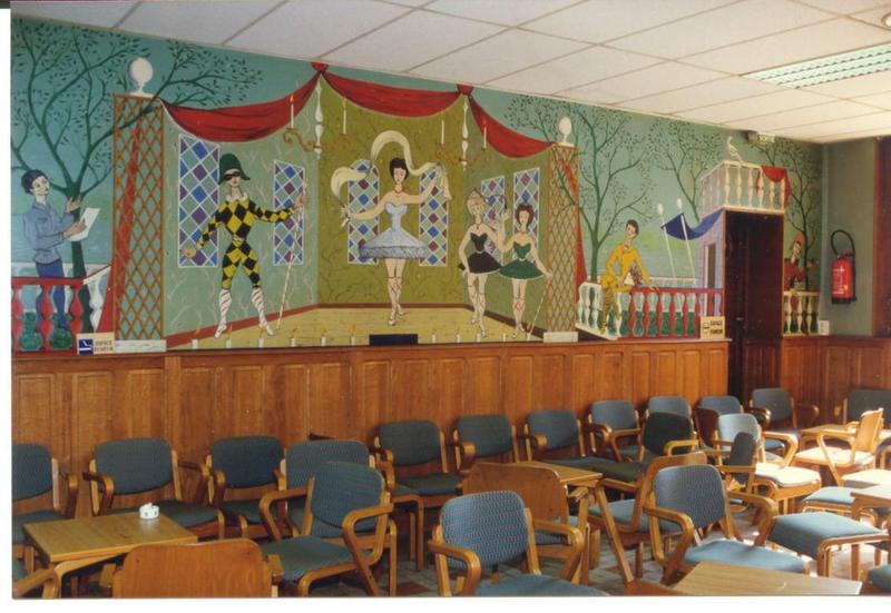 peinture monumentale (peinture murale) : Le Dimanche au bord de l'eau - Ile de la Jatte : détail - © Ministère de la Culture (France), Médiathèque du patrimoine et de la photographie (objets mobiliers), tous droits réservés