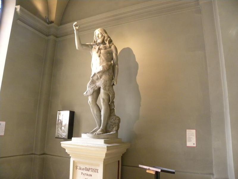 statue : Saint Jean-Baptiste : vue de trois quart gauche