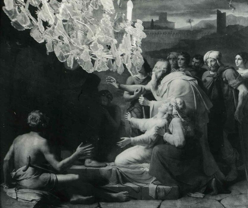 tableau : Jésus guérissant les aveugles