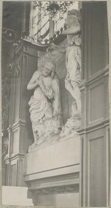 groupe sculpté : le Baptême du Christ