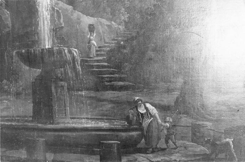 tableau : paysage à la fontaine - © Ministère de la Culture (France), Médiathèque du patrimoine et de la photographie, diffusion RMN-GP