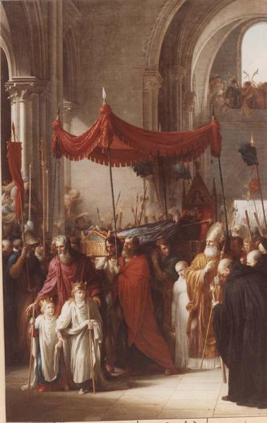 tableau : Les Funérailles du roi Dagobert - © Ministère de la Culture (France), Médiathèque du patrimoine et de la photographie (objets mobiliers), tous droits réservés