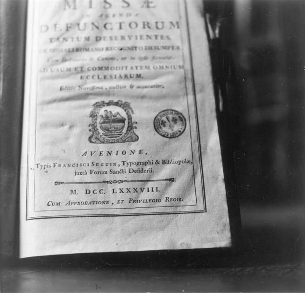 livre (lectionnaire d'office funèbre) - © Ministère de la Culture (France), Médiathèque du patrimoine et de la photographie, diffusion RMN-GP