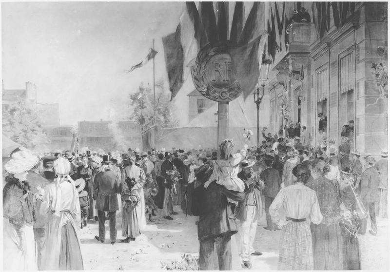 peinture monumentale : Couronnement de la rosière, vue générale - © Ministère de la Culture (France), Médiathèque du patrimoine et de la photographie (objets mobiliers), tous droits réservés